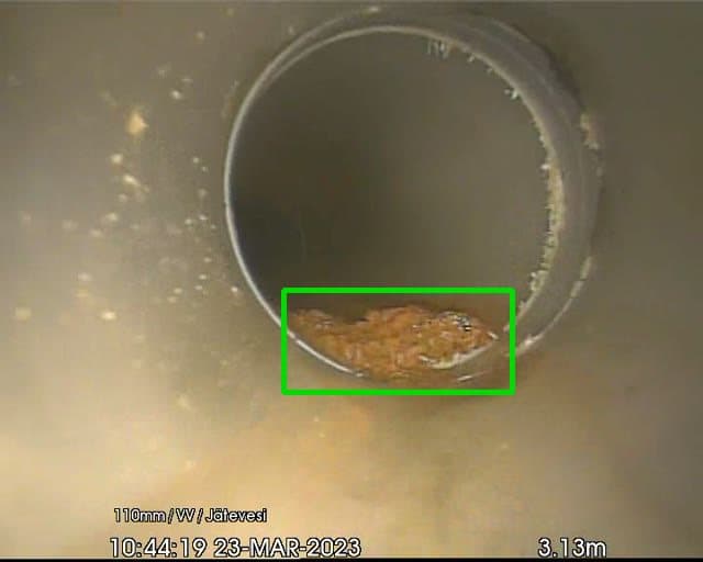 Tekoälyn tunnistama putkistovika CCTV-tarkastusvideolta
