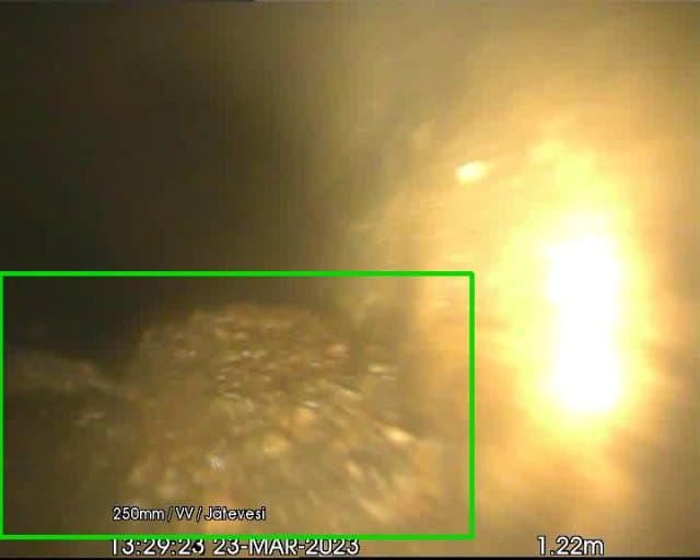 Tekoälyn tunnistama putkistovika CCTV-tarkastusvideolta