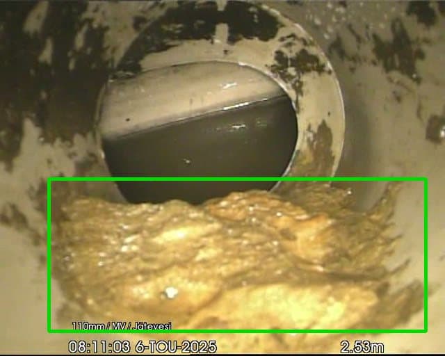 Tekoälyn tunnistama putkistovika CCTV-tarkastusvideolta