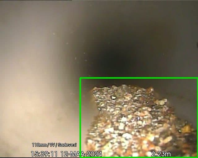 Tekoälyn tunnistama putkistovika CCTV-tarkastusvideolta